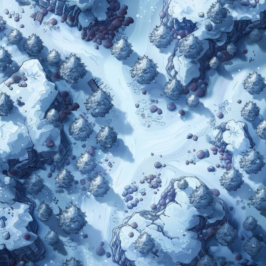Battlemap Winter Forest 11 by Mizakiiarte on DeviantArt