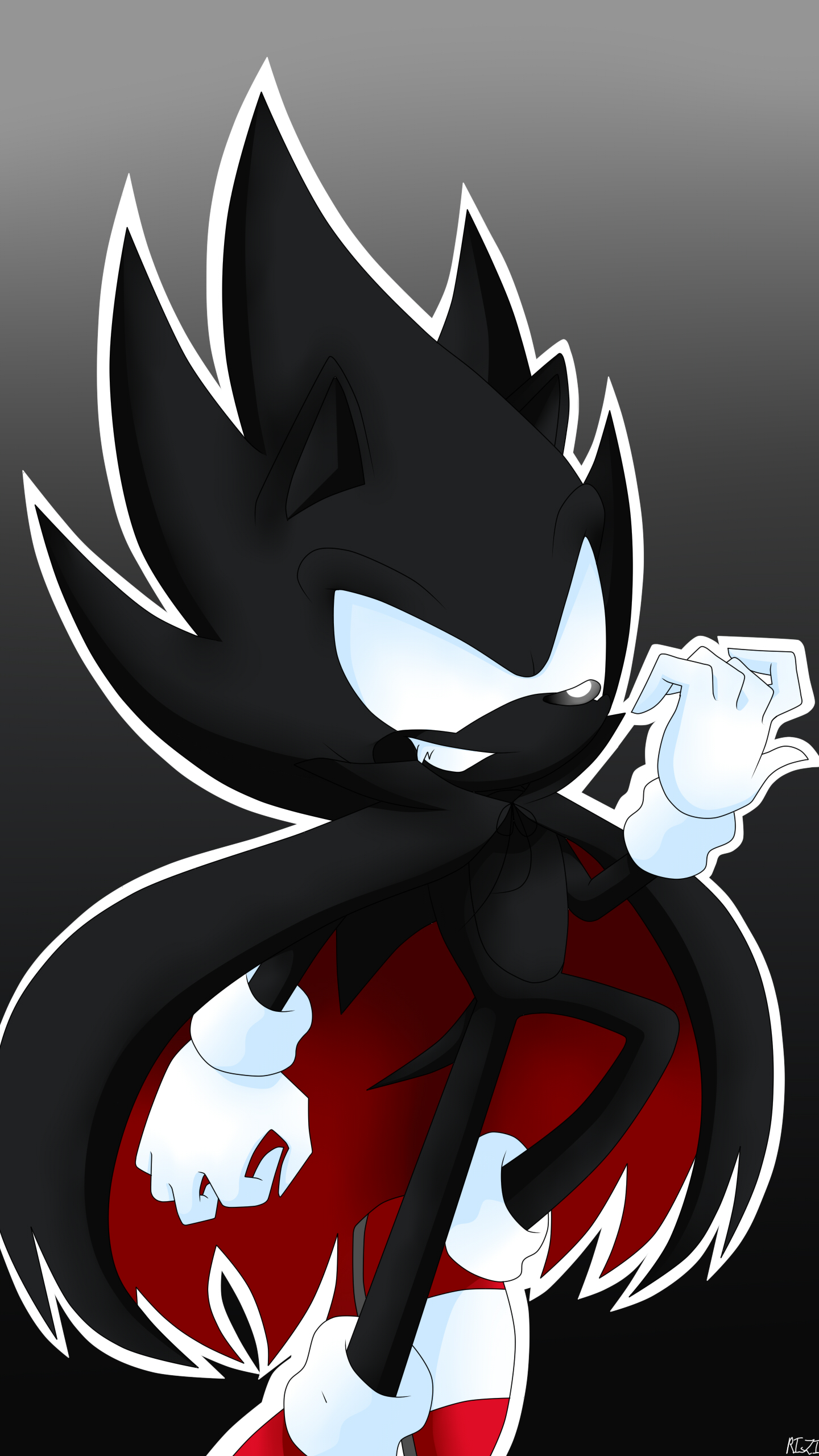 RisziArts on X: 🎃Dark Sonic for this spooky month🎃 #darksonic  #SonicTheHedgehog  / X