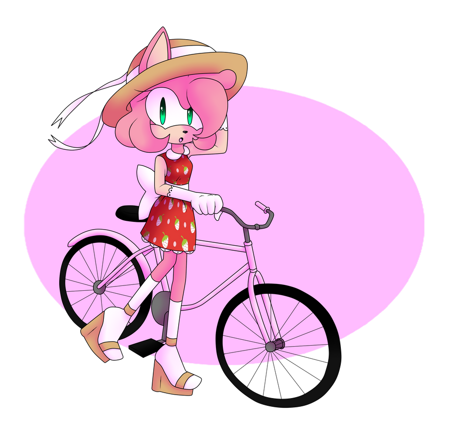 Amy Rims Art Amy and her bike by RisziArts on DeviantArt