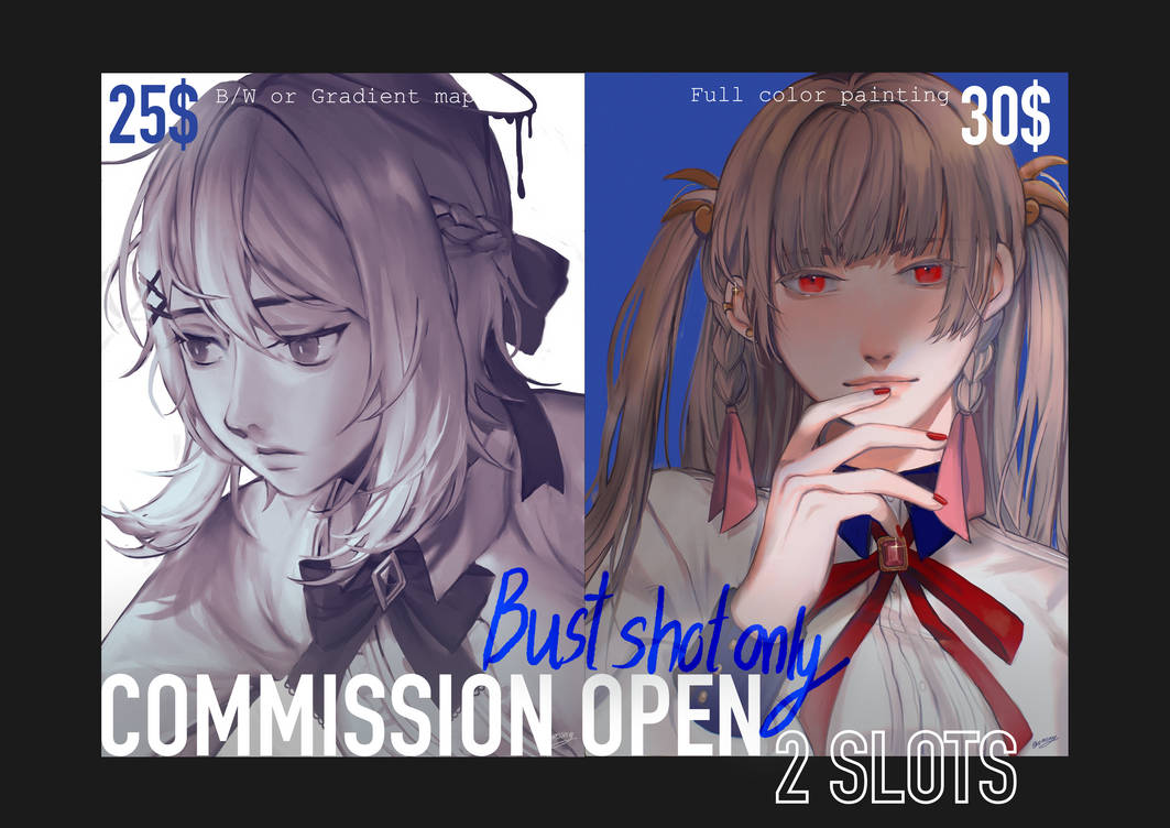 BUST SHOT COMMISSION OPEN by Nasssary on DeviantArt
