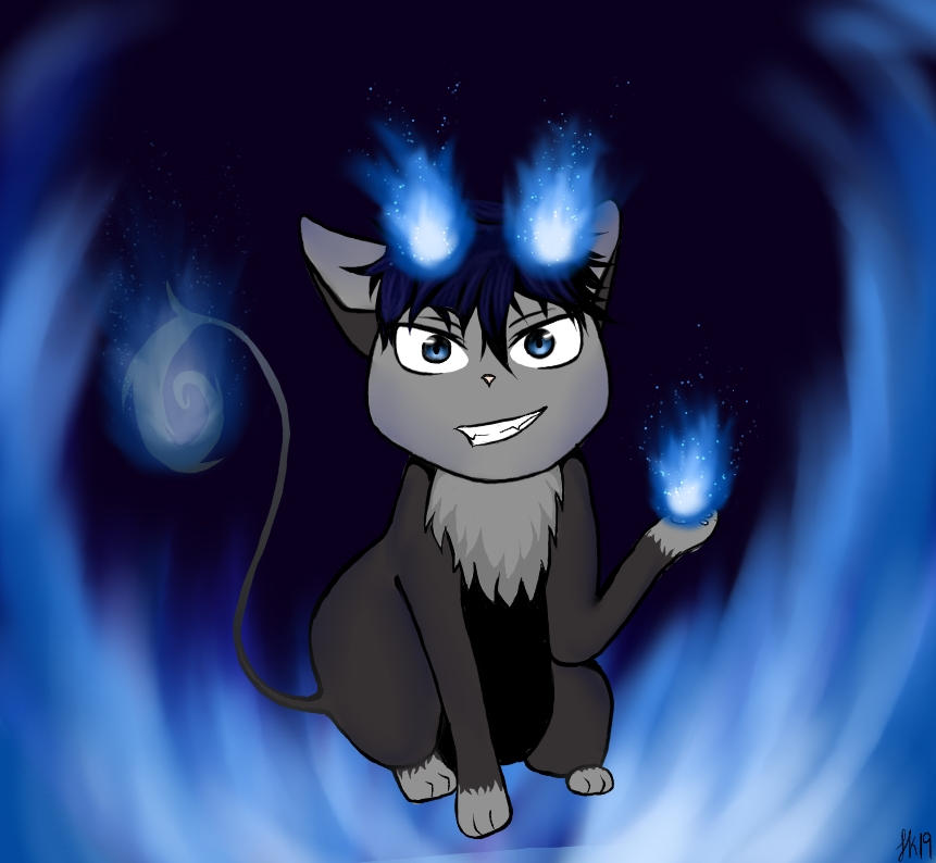 Cat Rx Rinichi Rin Okumura Cat by Solartzy on DeviantArt