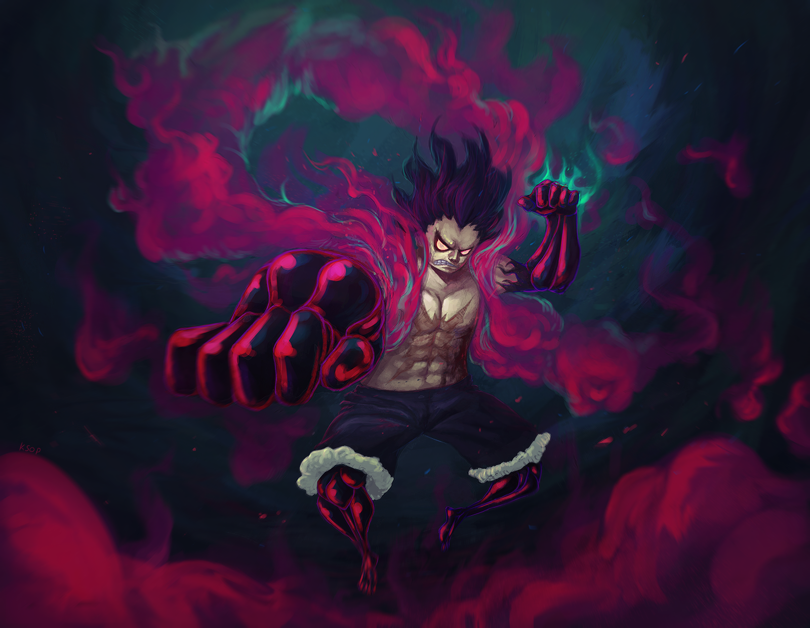 Luffy Gear 4 Snakeman by ksop on DeviantArt