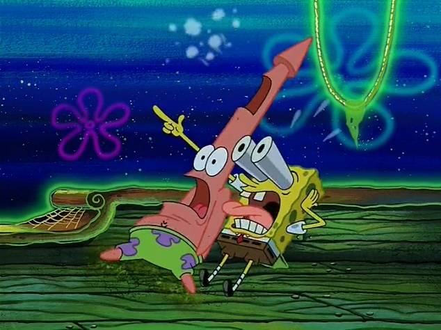 Patrick. See What did spongebob and Patrick see by Joaquinlovebackup on DeviantArt