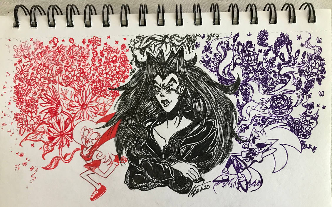 One color drawing by OkamiJoBo on DeviantArt