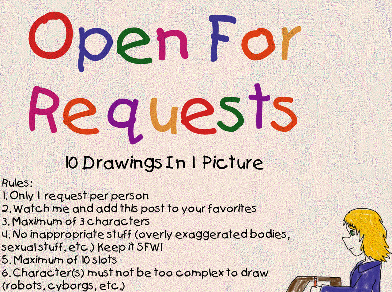 Requests Open: 10 Drawings In One Picture (Open) by PiscesSpiritSC on ...