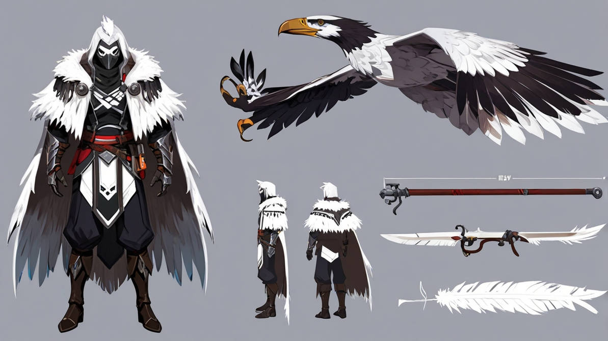 Mythic Falcons Default Anthromorphic Falcon Warrior White Feather by novadragon1000 on ...