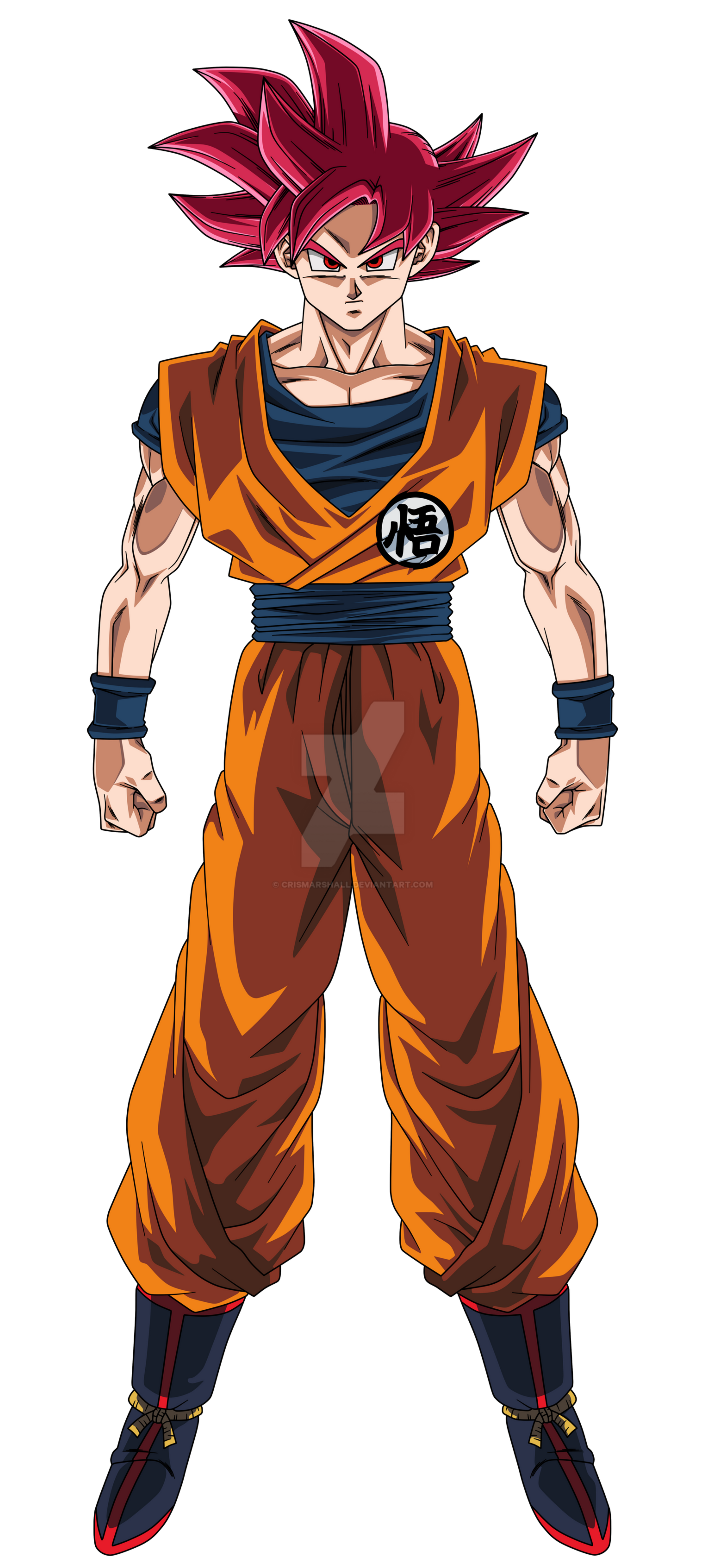 Goku (Super Saiyan God) by MdShakibulHasan on DeviantArt