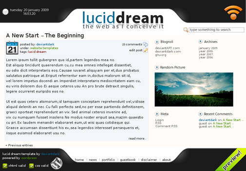 Lucid Dream Template