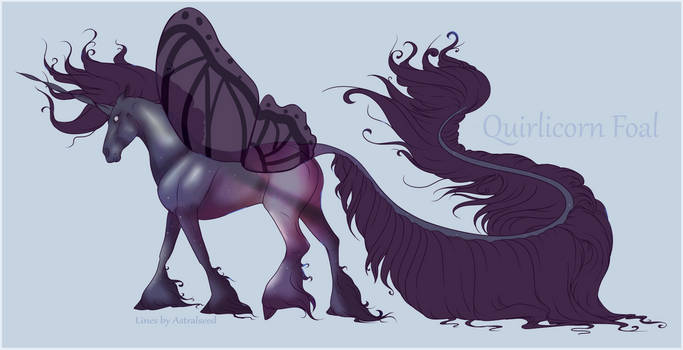 1784 Quirlicorn Foal Design