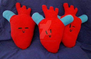 Heart plush, commissions
