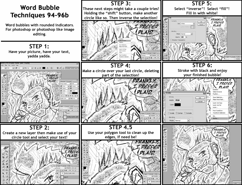 Word Bubble Techniques 94-96b