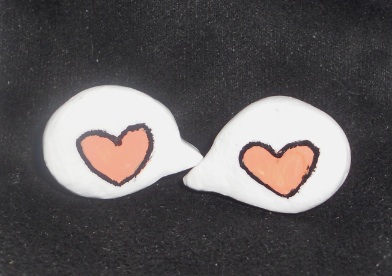 Heart Speech Bubble Studs