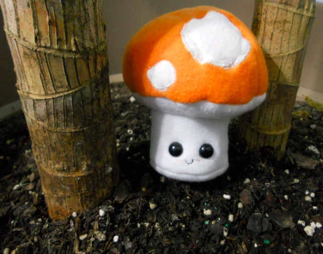 Orange Mushroom Plushie