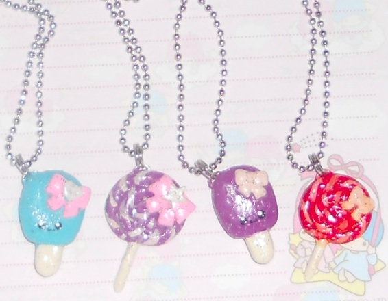 Lollipop + Popsicle Necklaces