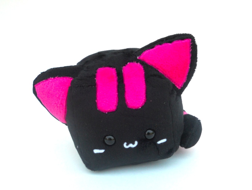 Black Kitty Cubed Plushie