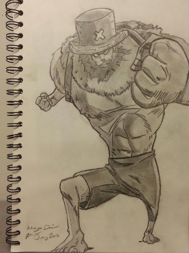 Chopper Person Form Chopper Human Form (Pencil) by HyruleAdventurer on DeviantArt