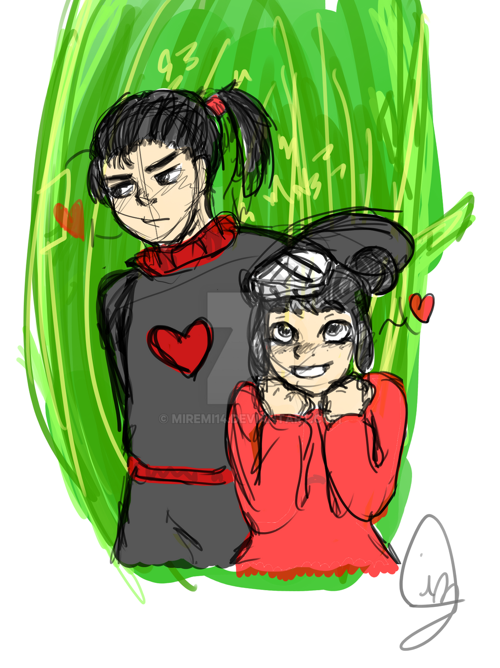 Jetix Coloring Jetix series Pucca and Garu, sketch a color by miremi14 on DeviantArt