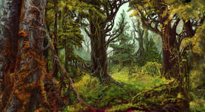Elven forest by Ashiria