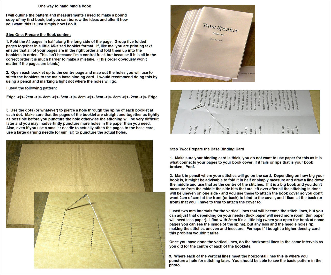 Tutorial: Hand Book Binding 1 by davidanaandrake on DeviantArt