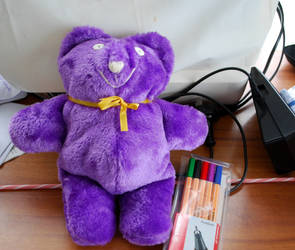 Purple squishy bear