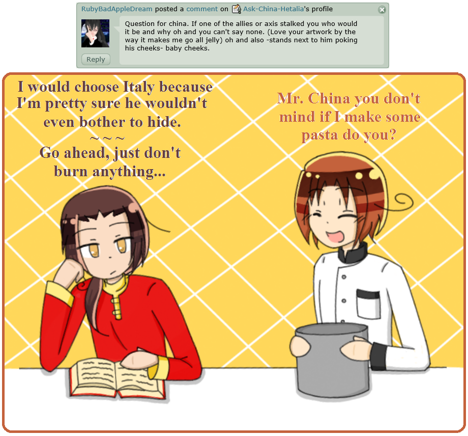 Question 72 By Ask China Hetalia On Deviantart