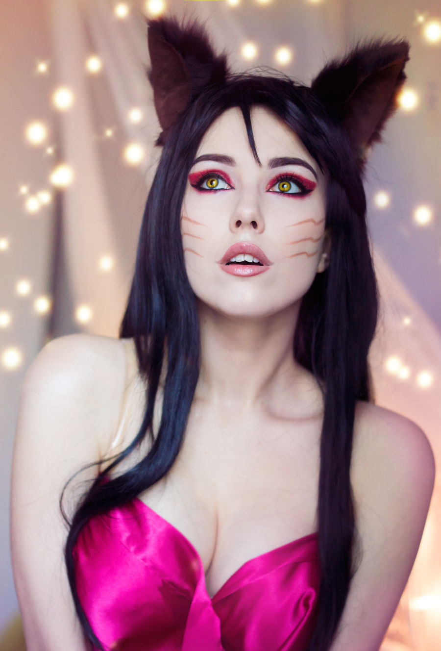 Ahri makeup test 2 by Helen-Stifler