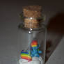 Rainbow Dash in a bottle