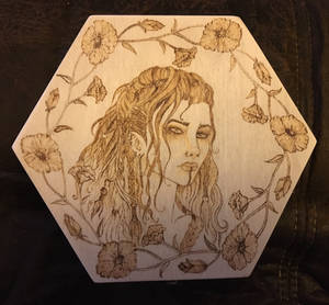 Yasha pyrography dice box