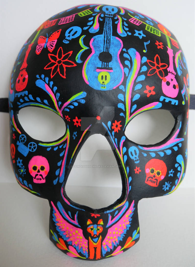 Coco Mask Color Sample Coco movie Day of the Dead mask version 2 by LucyinDisguiseMasks on ...