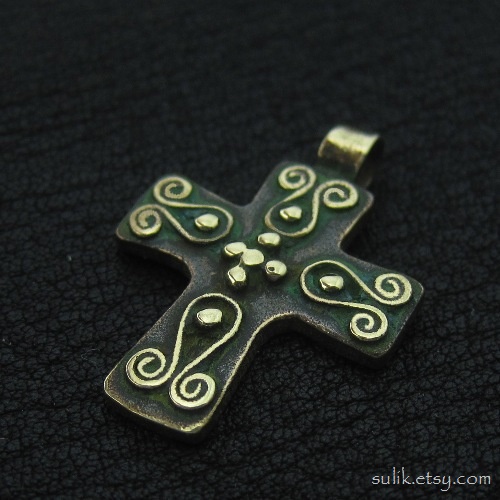 Bronze Byzantine cross