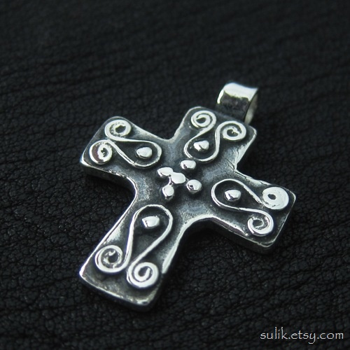 Silver Byzantine cross