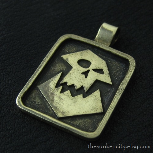 Bronze Orc pendant