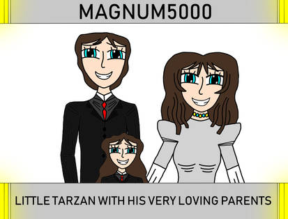 Little Tarzan with his very loving parents 2