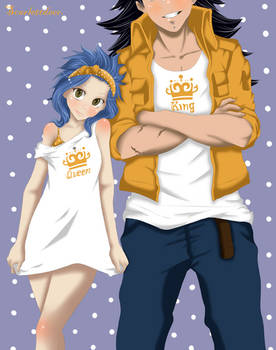 Levy x Gajeel King and Queen