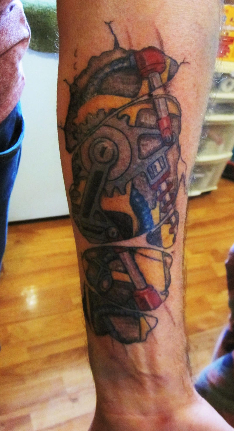 Mechanical Tattoo By Iluvdbush On DeviantArt