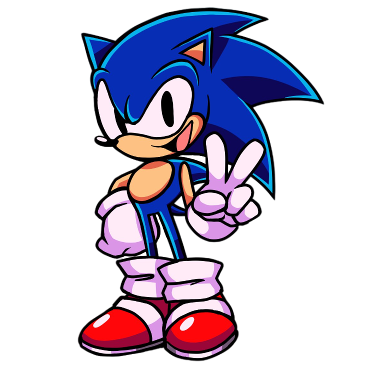 FNF: Sonic's Rhythm Rush - Sonic (Peace sign) by Shadowfan0001 on ...