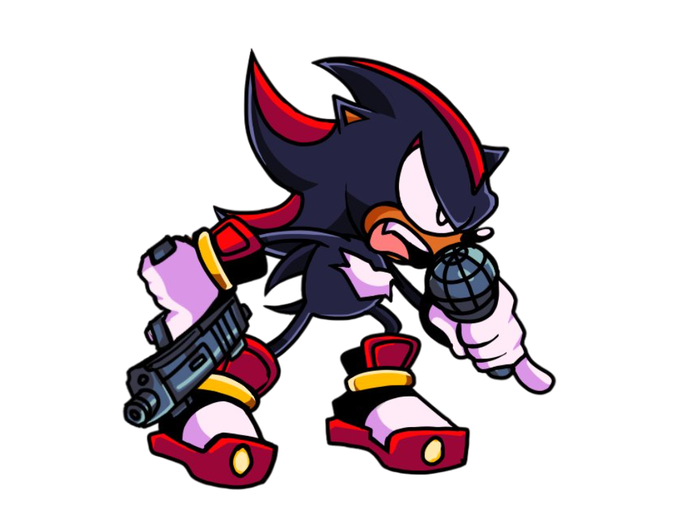 FNF: SRR - Shadow (remastered right pose) by Shadowfan0001 on DeviantArt