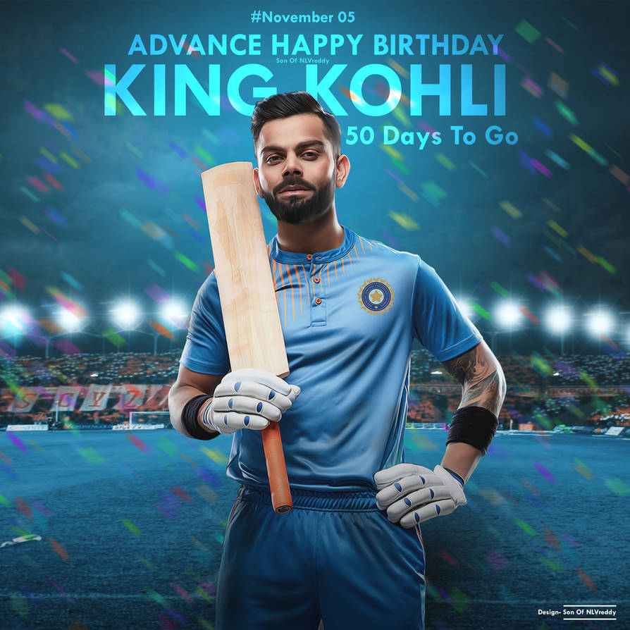 50 Days to go Virat Kohli Birthday Common DP ( CDP by ...