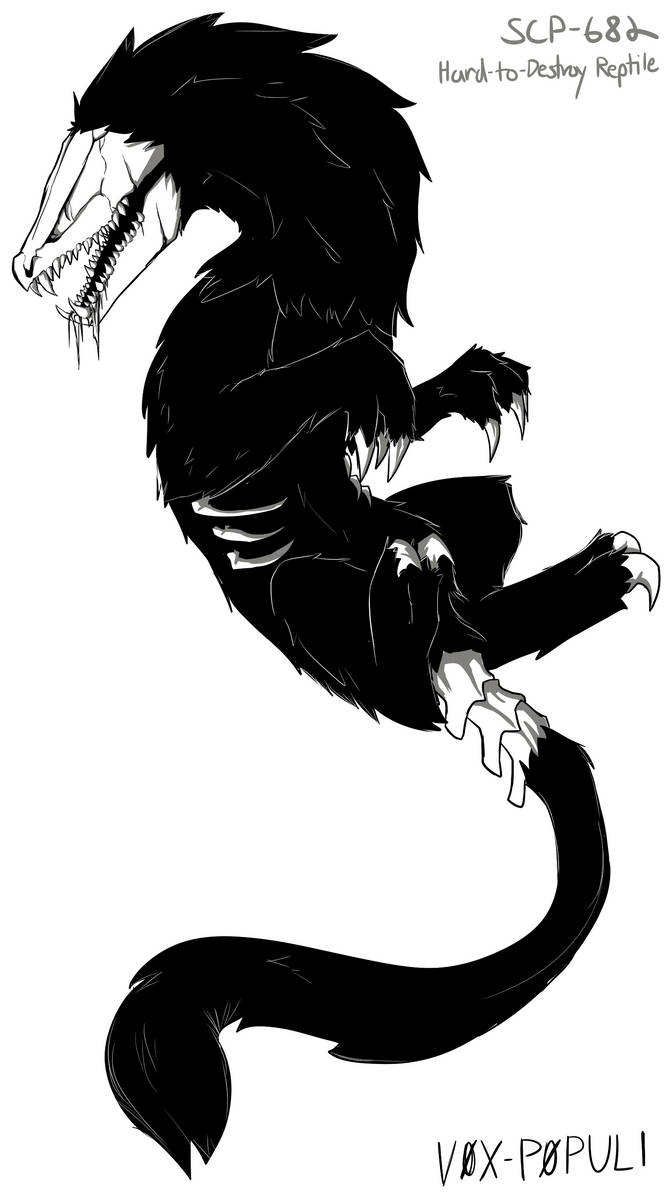 Unkillable Scp SCP-682 - Hard-to-Destroy Reptile by V0X-P0PULl on DeviantArt