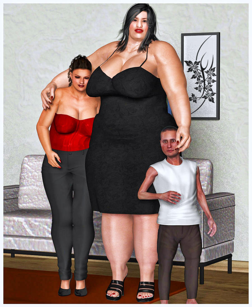 Куни толстой маме. Женщина великан. Огромная женщина и маленький мужчина. Женщины гиганты.