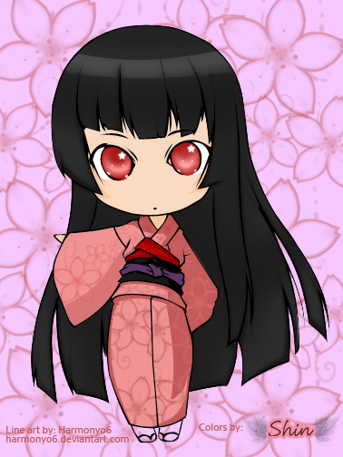 Chibi Enma Ai: Colored