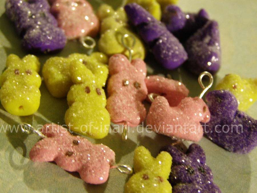 Mini Peep Charms and Beads