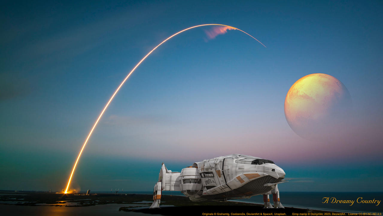 A Dreamy Country Colony Lander Spacex 01 by Domynixx on DeviantArt