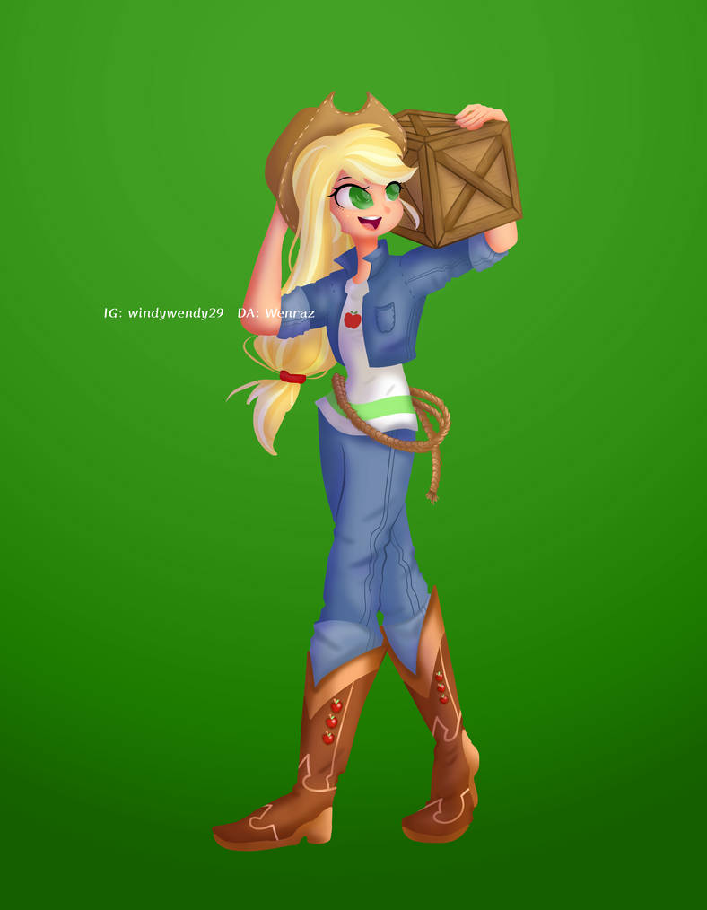 Applejack MLP FIM FANART HUMAN VER By WenRaz On DeviantArt applejack-mlp-fim-fanart-human-ver-by-wenraz-on-deviantart