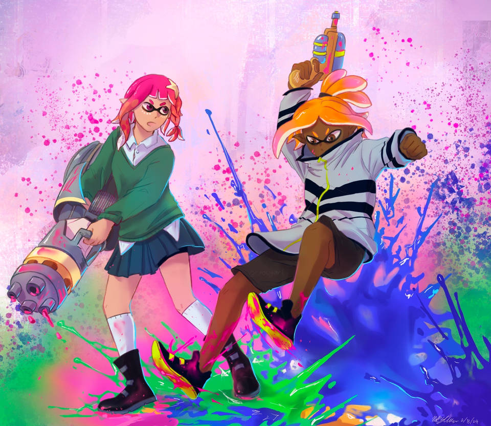Splatoons by crocyart on DeviantArt