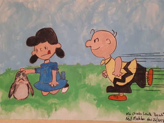Porg Football Charlie Brown