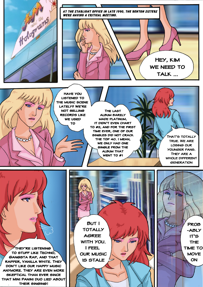 Jem Fan Comic - Not So Glamorous Life Pg 1