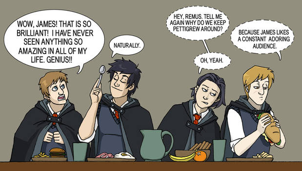 Lunchtime at Hogwarts 1975