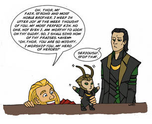 Thor is an annoying big brother