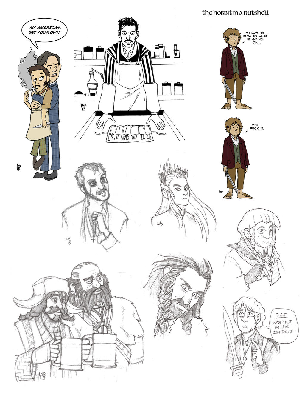 Fandomartdump - Ripper Street, The Hobbit, Vikings